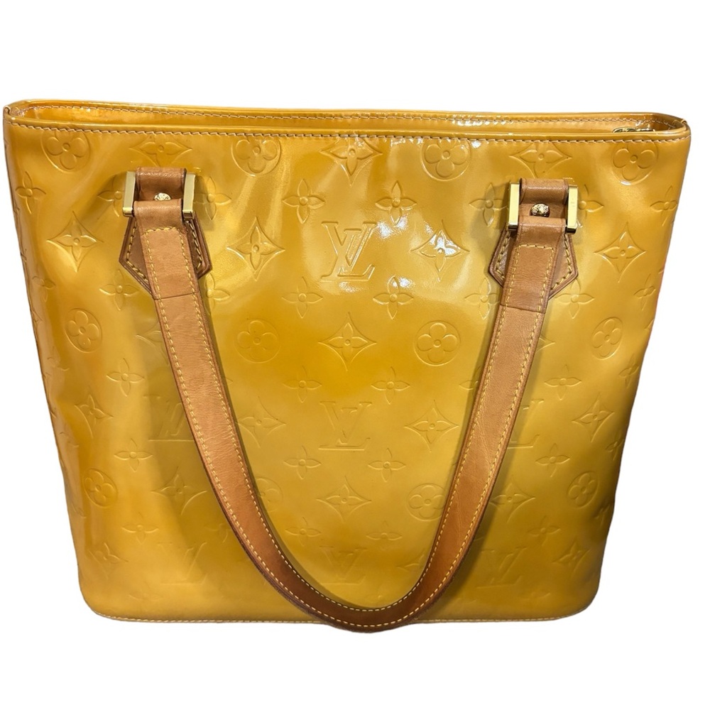 LOUIS VUITTON Vernis Houston Yellow/Gold Bag - Picture 6 of 16